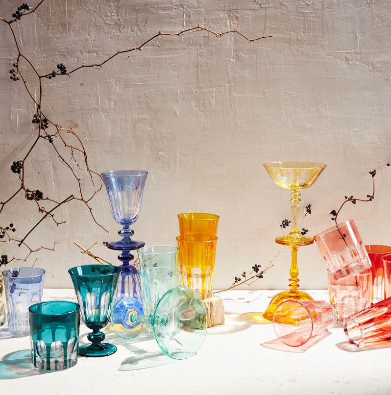 Rialto Glass Tulip set of 2