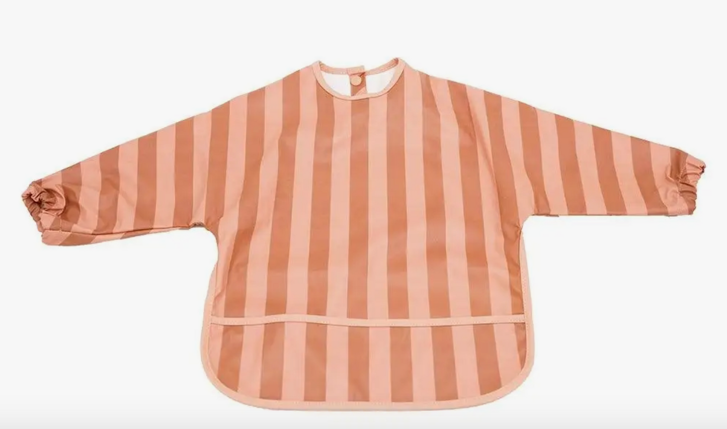 Smock Bib - Stripes Sunset + Tierra