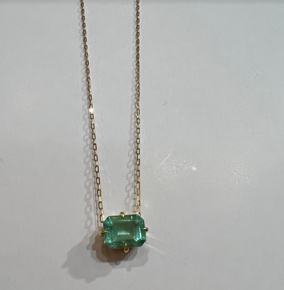 Mint Emerald Necklace