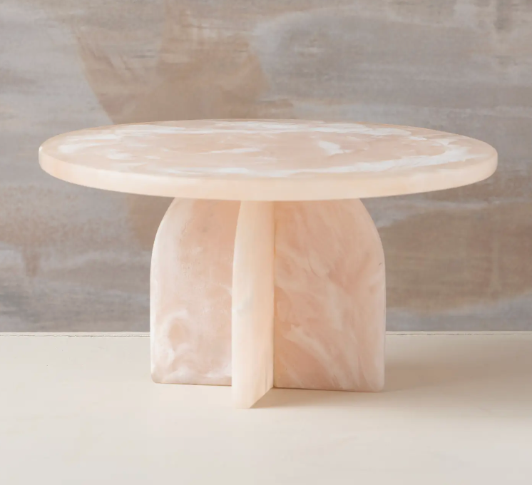 Flow Cake Stand Peach Blush