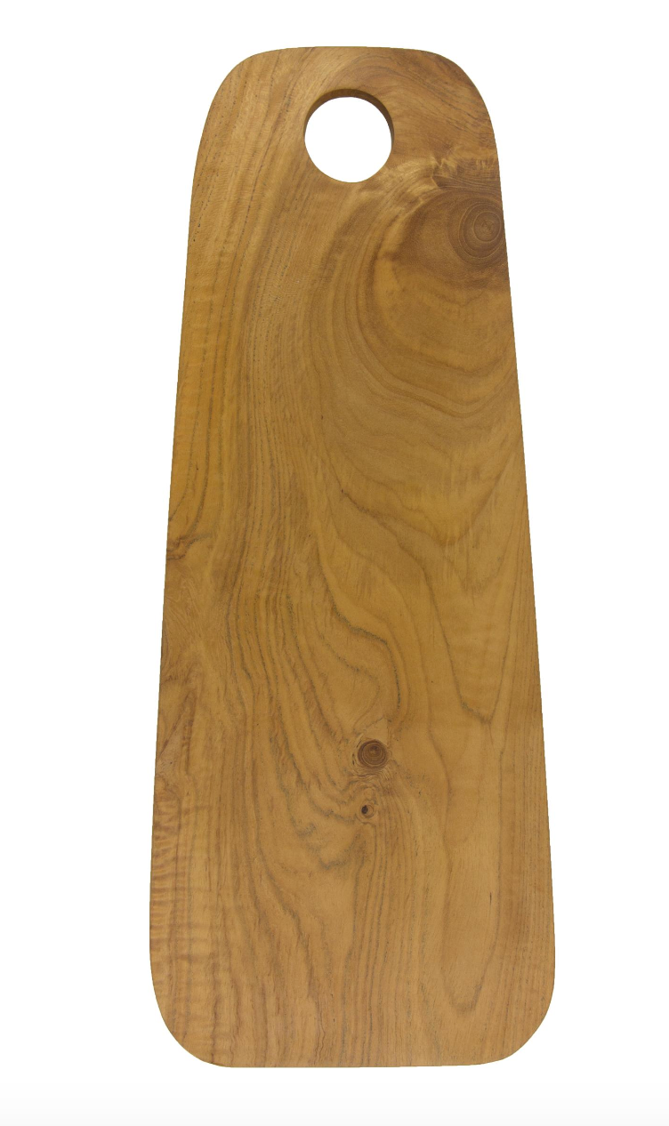 Teak Root Round Edge Cutting Board