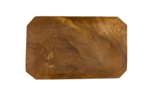 Teak Root Beveleld Tray Medium