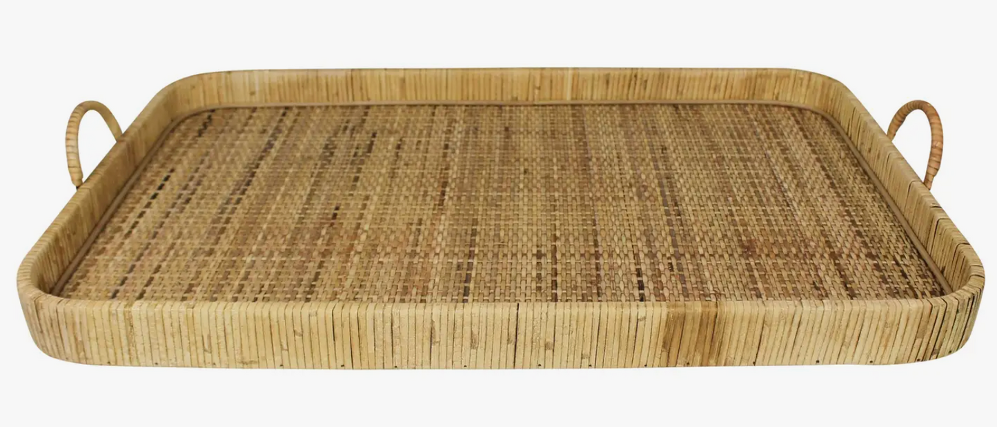 Cayman Grand Tray, Rattan, Rectangle