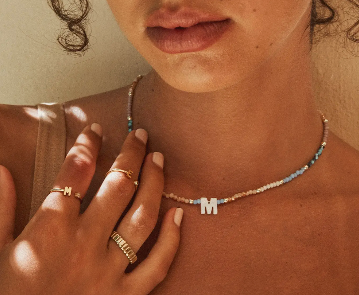 Shell Initial Necklace