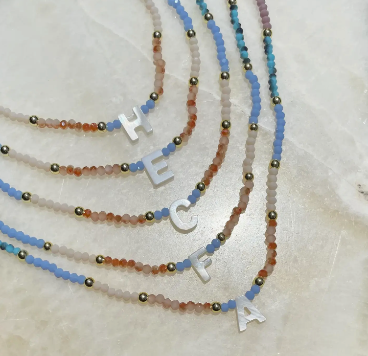 Shell Initial Necklace