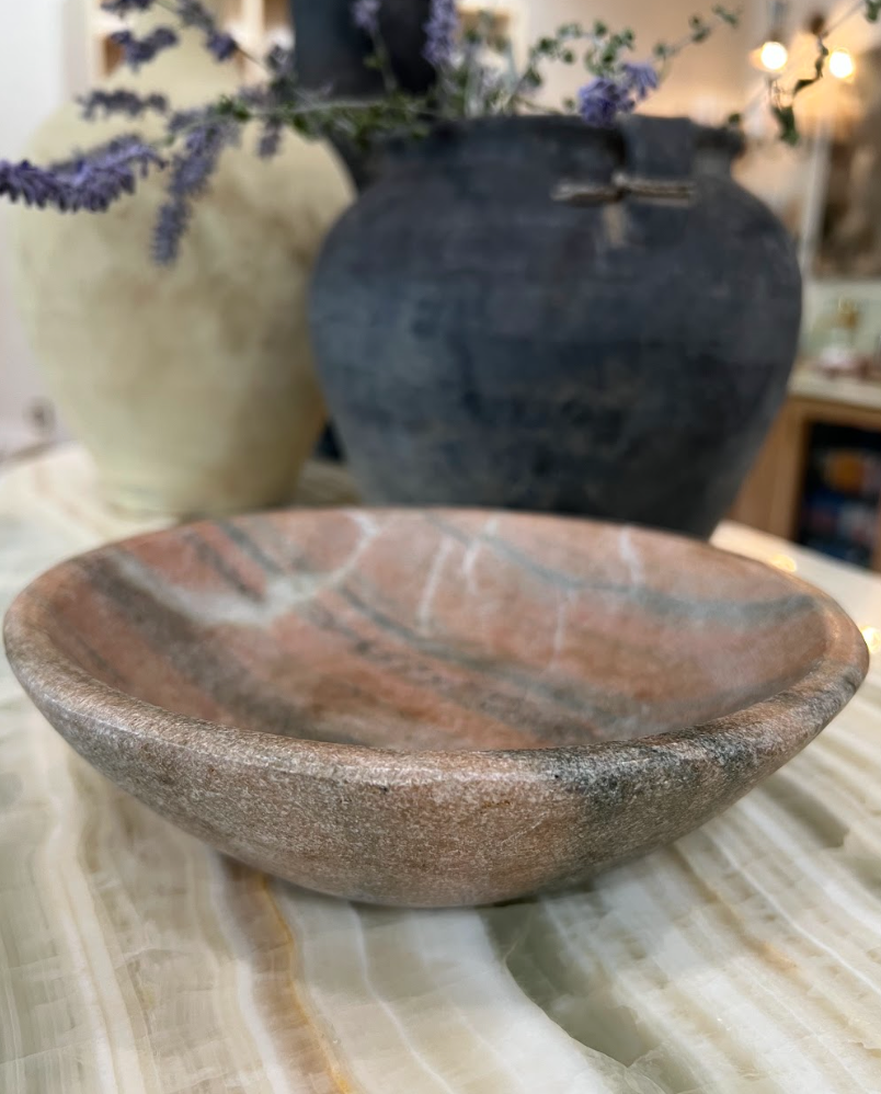 Antique Marble Bowl