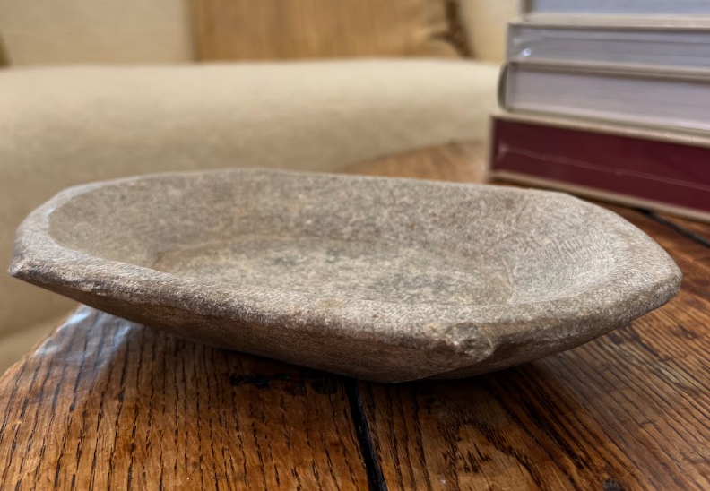 Antique Marble Spice Grinder-Oval