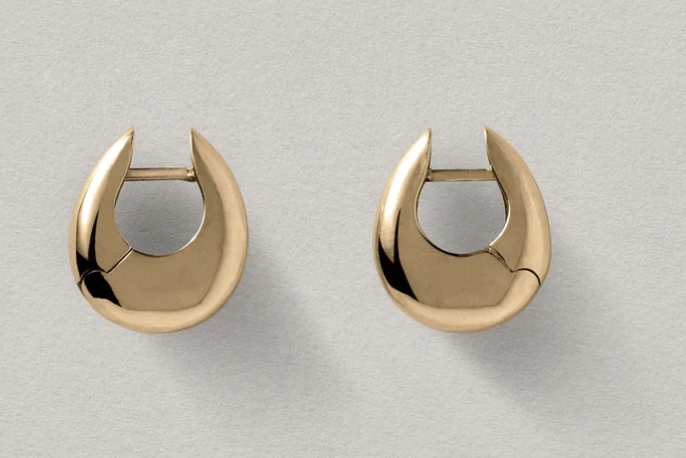 Sloping Hinge Hoops Small