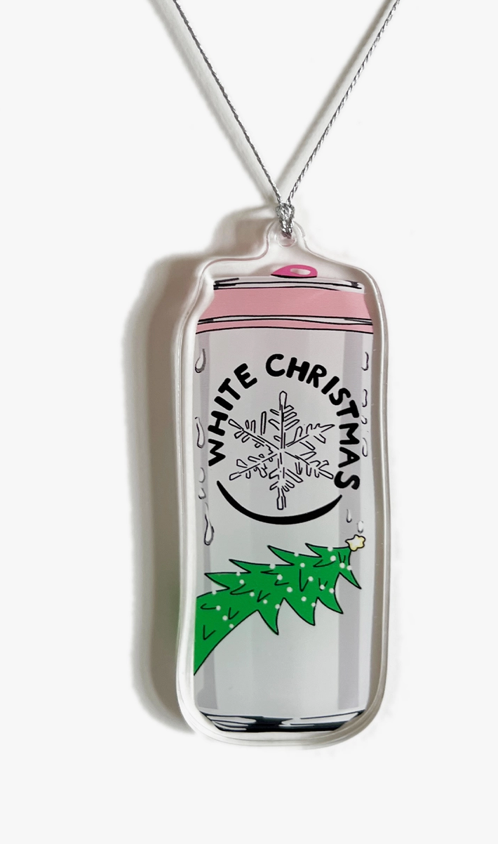 White Claw Christmas Ornament