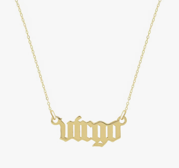 14k Petite Zodiac Pendant