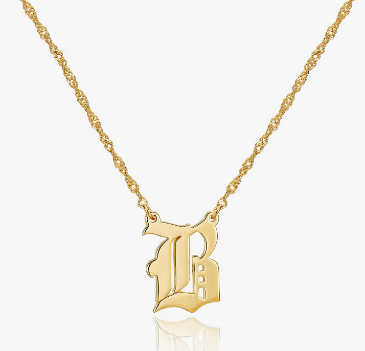 Old English Pendant Necklace