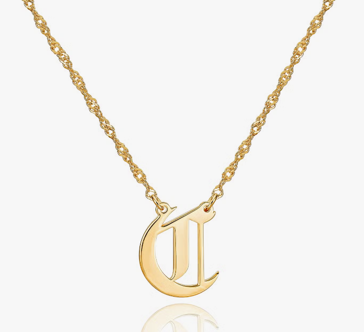 Old English Pendant Necklace