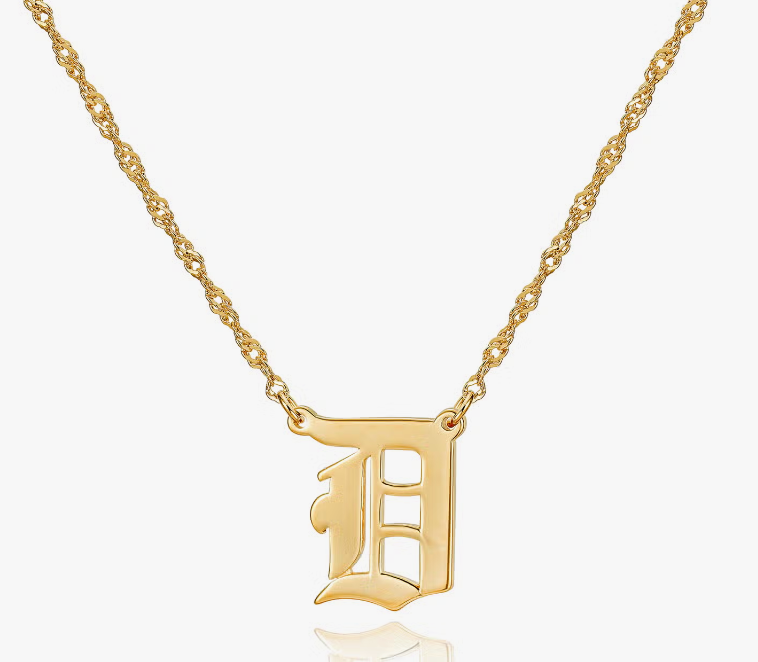 Old English Pendant Necklace