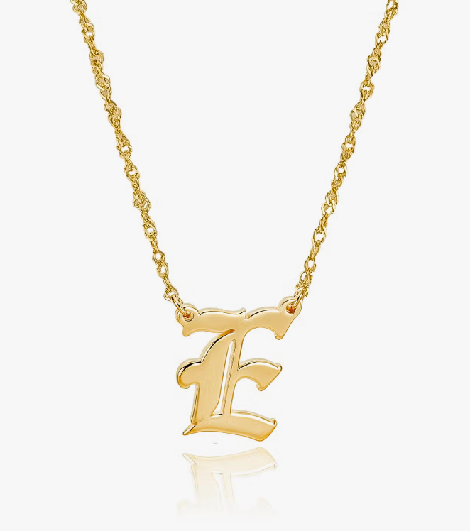 Old English Pendant Necklace