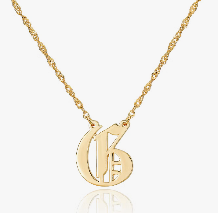Old English Pendant Necklace