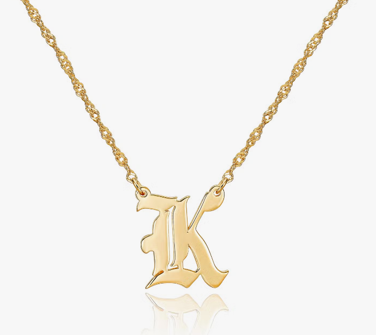Old English Pendant Necklace
