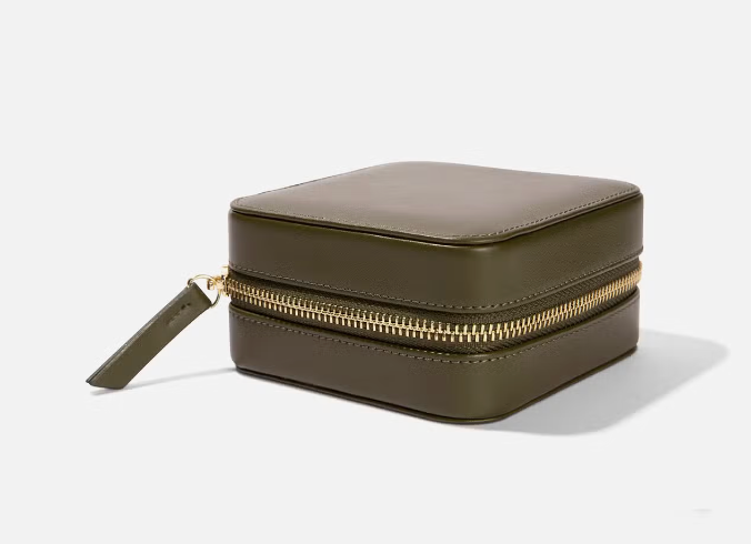 Travel Leather Jewelry Case