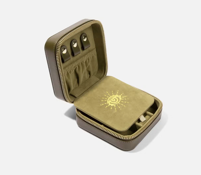 Travel Leather Jewelry Case