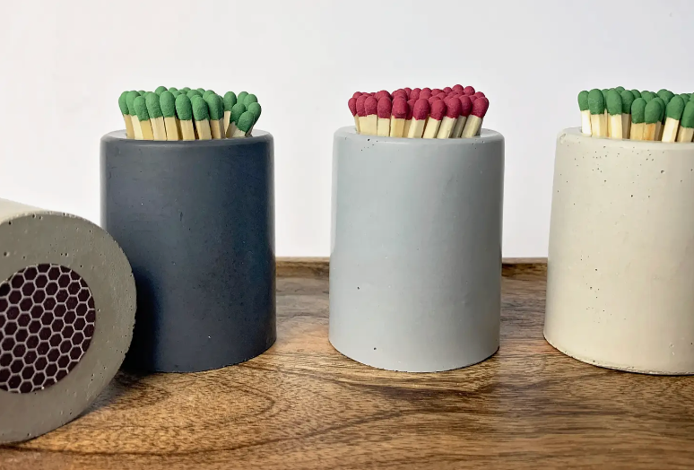 Match Holder Concrete with Striker Bottom