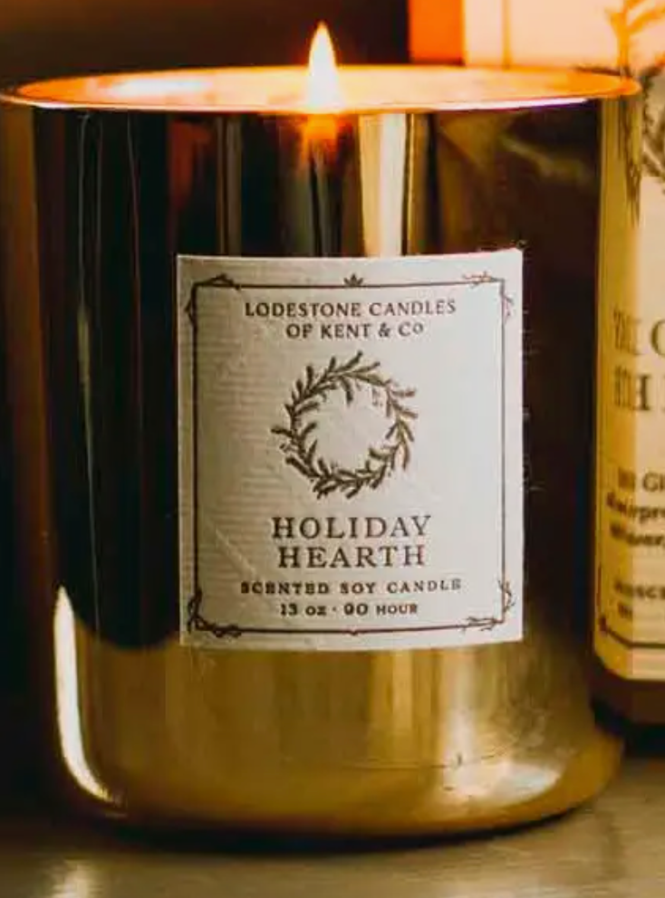 Holiday Hearth Luxury Soy Candle