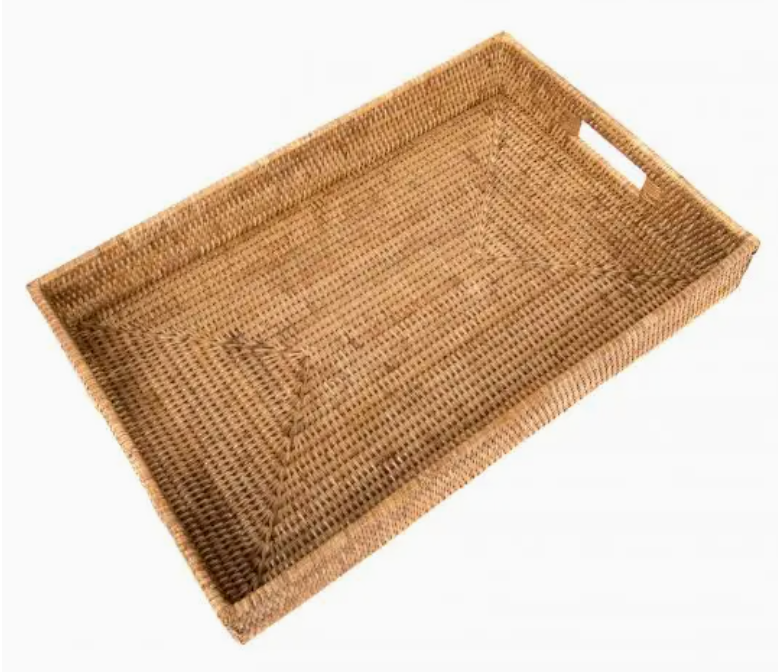 Rattan Rectangular Tray Medium