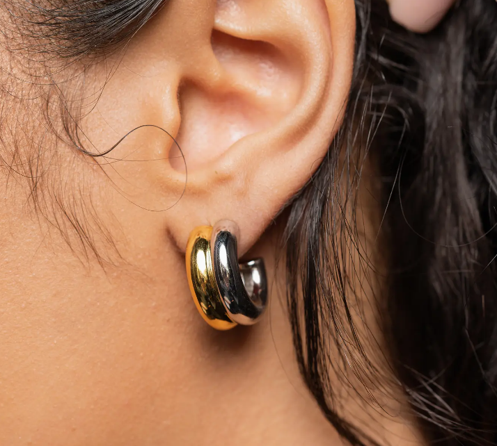 Nolan Two-Toned Hoops