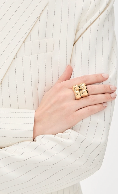 Mega Woven Square Ring