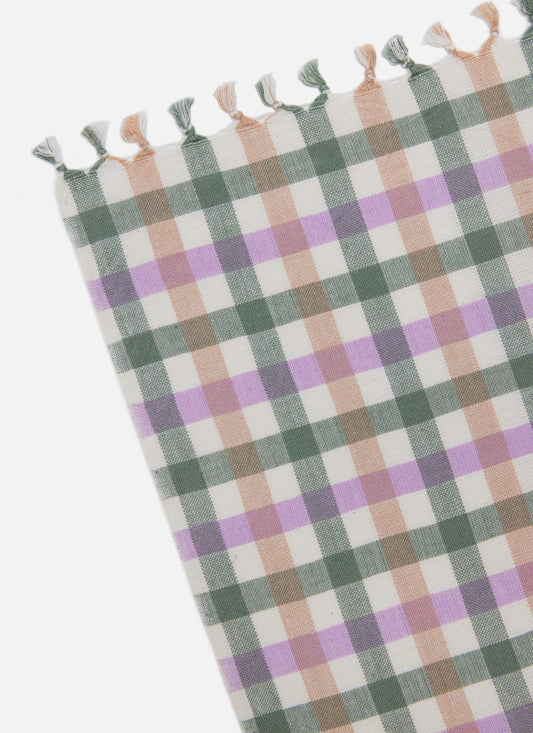 Woven Tablecloth: Gingham - Blossom