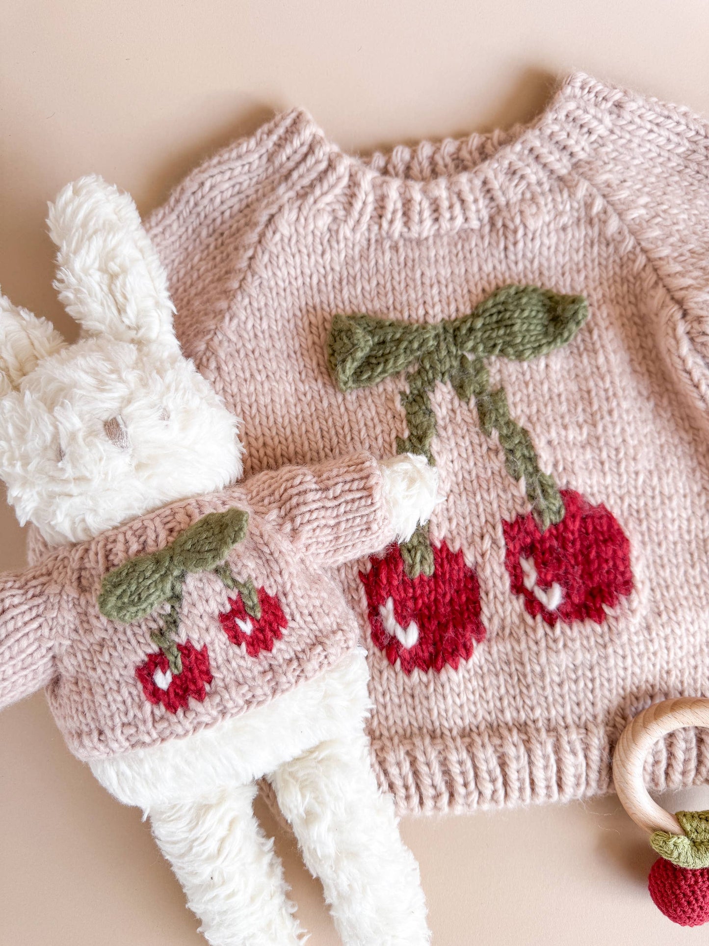 Cherry Pullover Sweater Baby Kid Fall Winter Fruit Gift