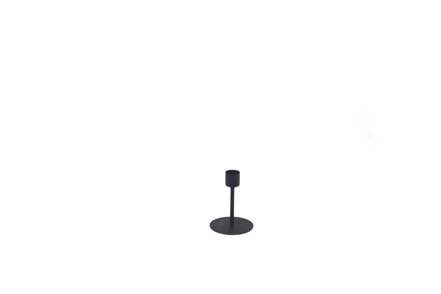 Be Home Kent Black Candlestick, Medium