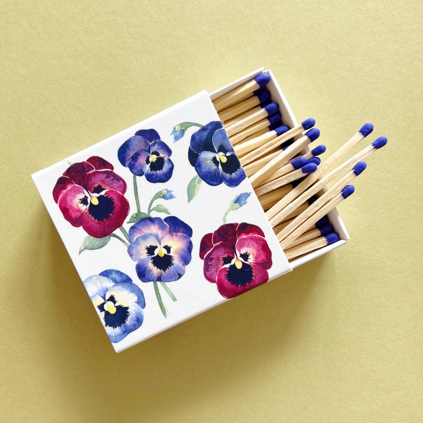 Pansy Floral Matches | Celebration Birthday Candle Matches