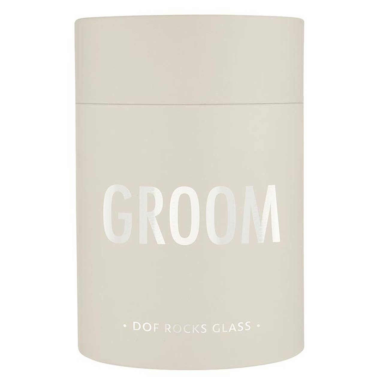 Santa Barbara DOF Groom Rocks Glass