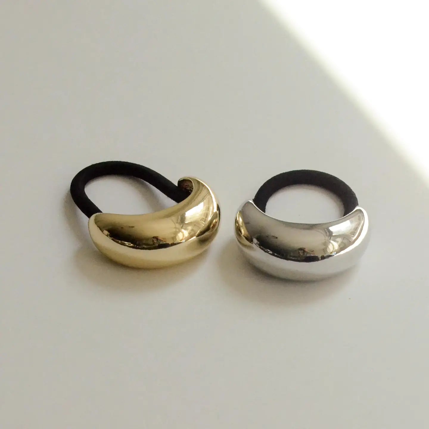 Narrow Crescent Metal Hair Cuff