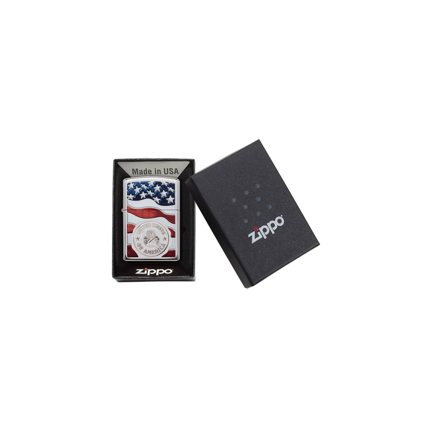 Zippo United States Stamp on American Flag Windproof Lighter