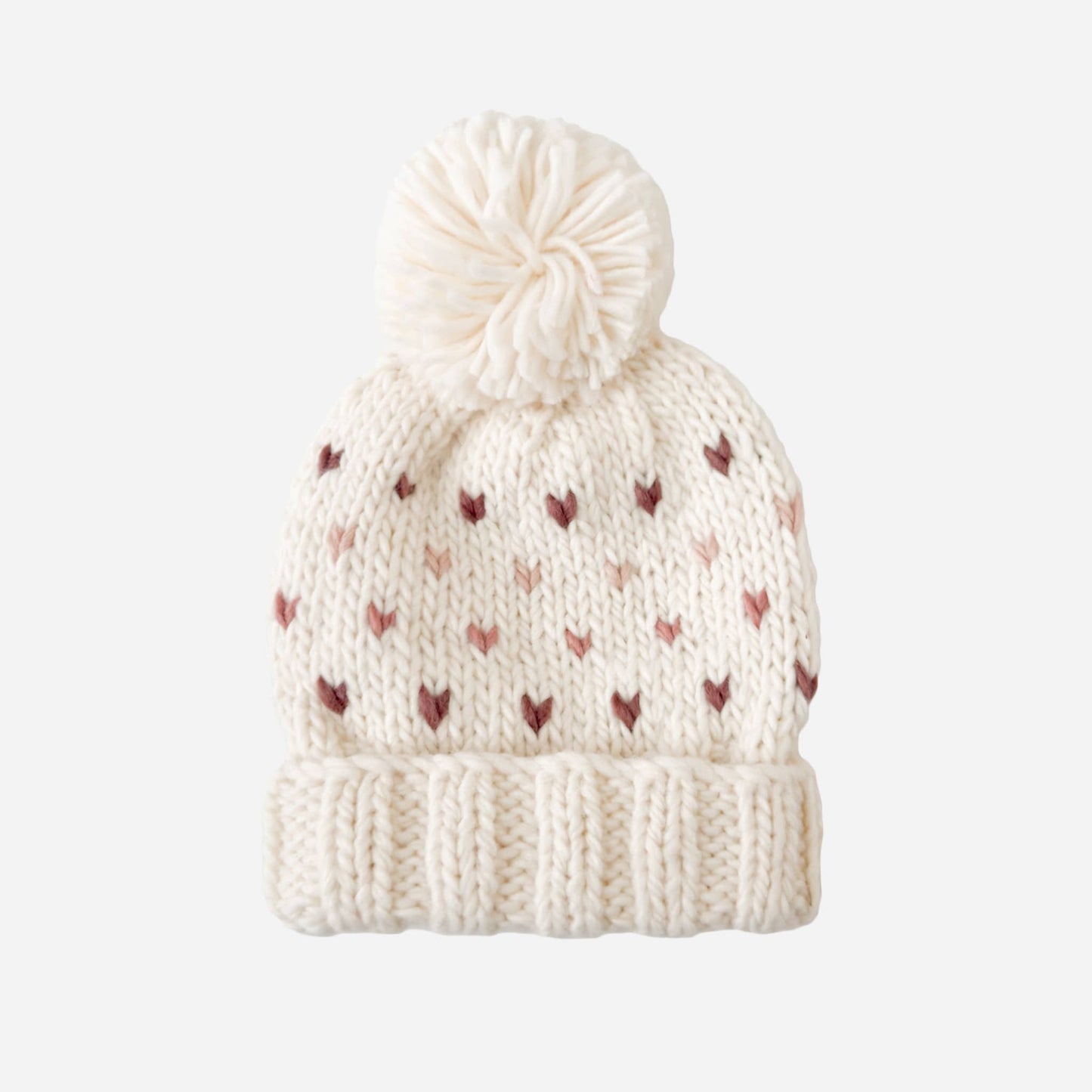 Sawyer Hat Mauve Baby Kid Beanie Heart Fall Winter Love