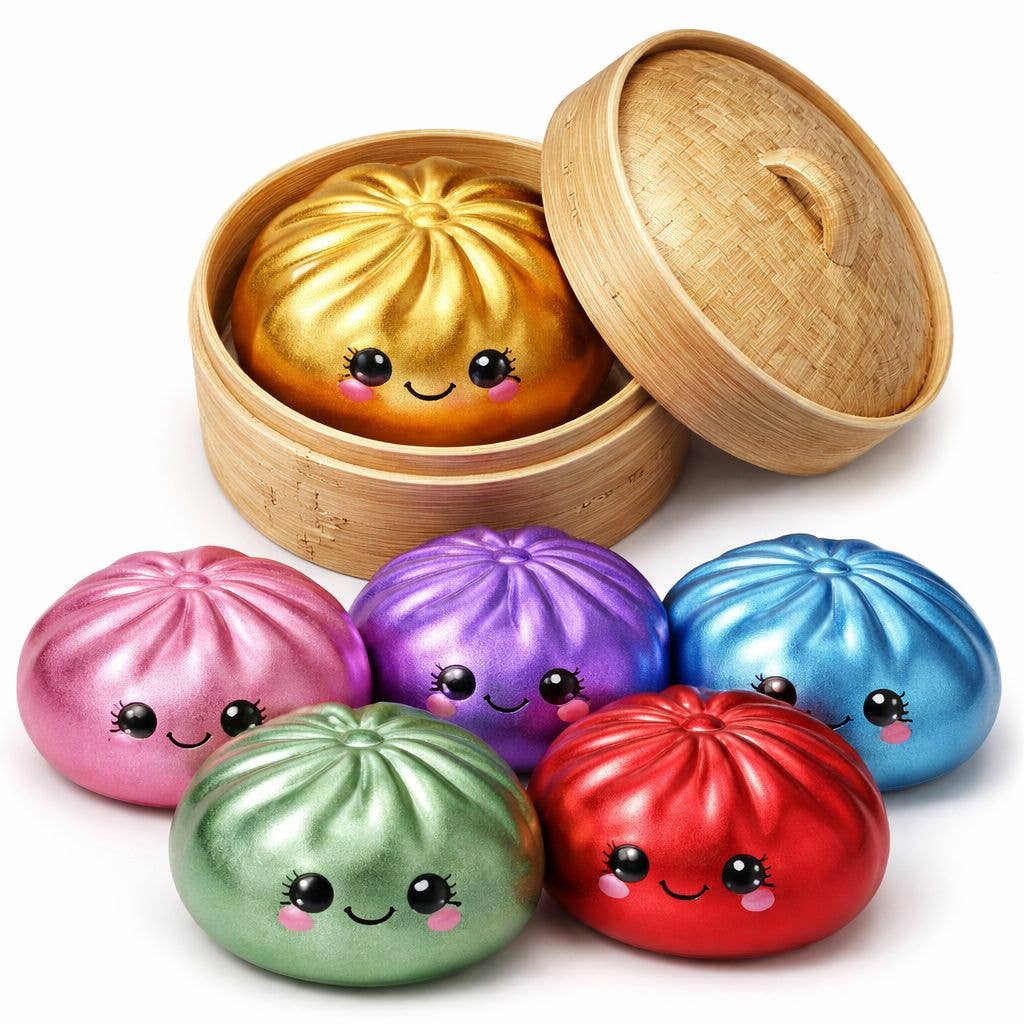 *PREORDER* 4" Mystery Squishy Dumpling - Metallic Colors