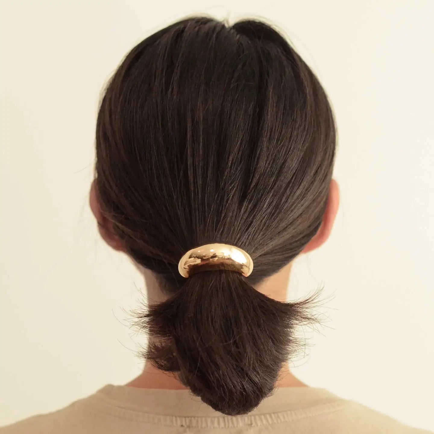 Narrow Crescent Metal Hair Cuff