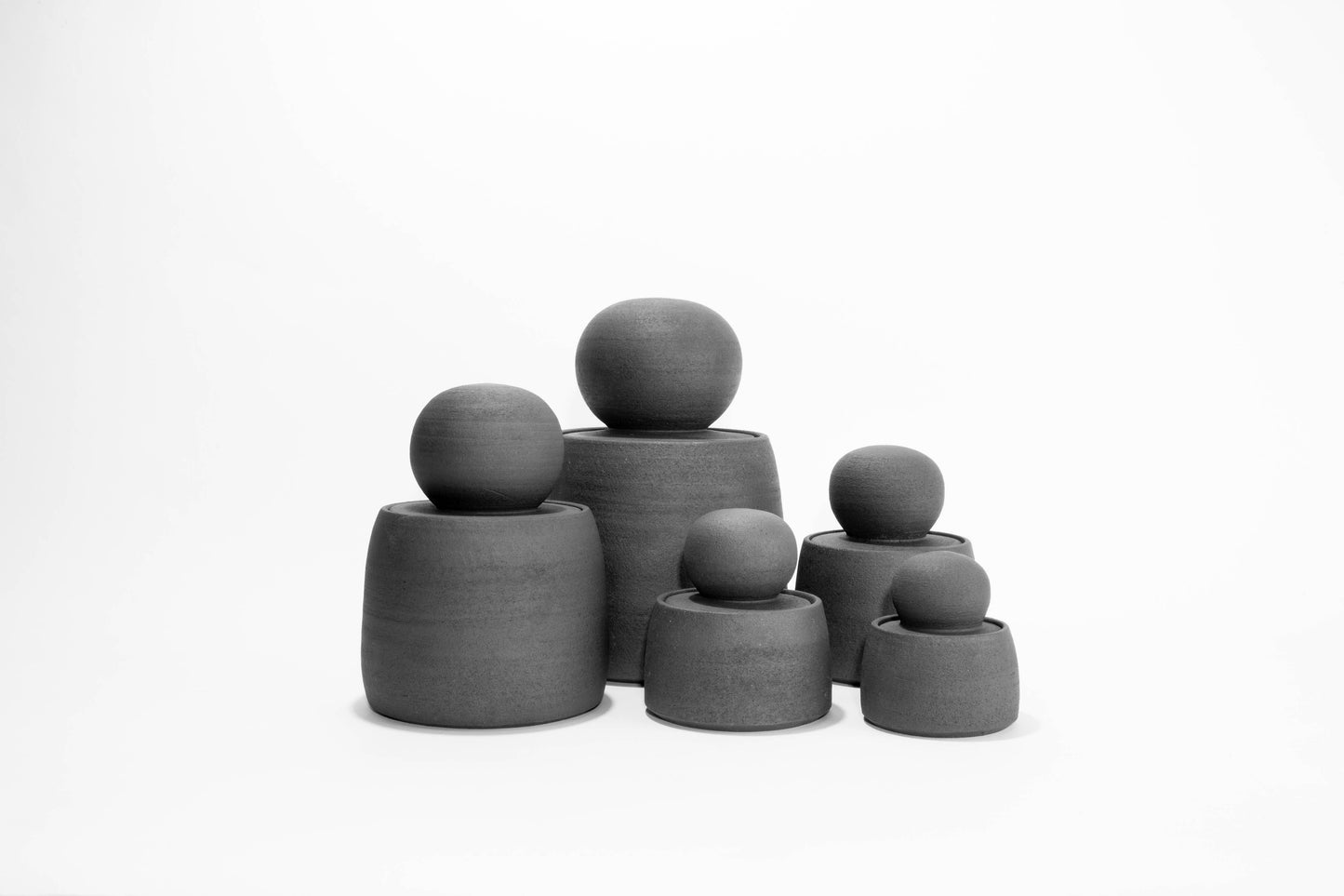 Charcoal Black Stash Jars