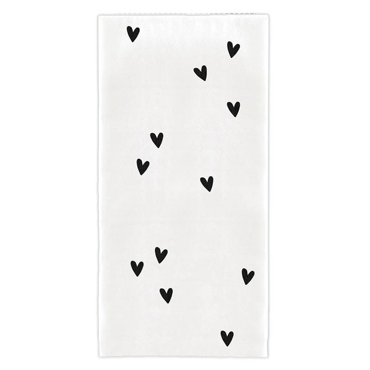 Santa Barbara Designs black heart tea towel