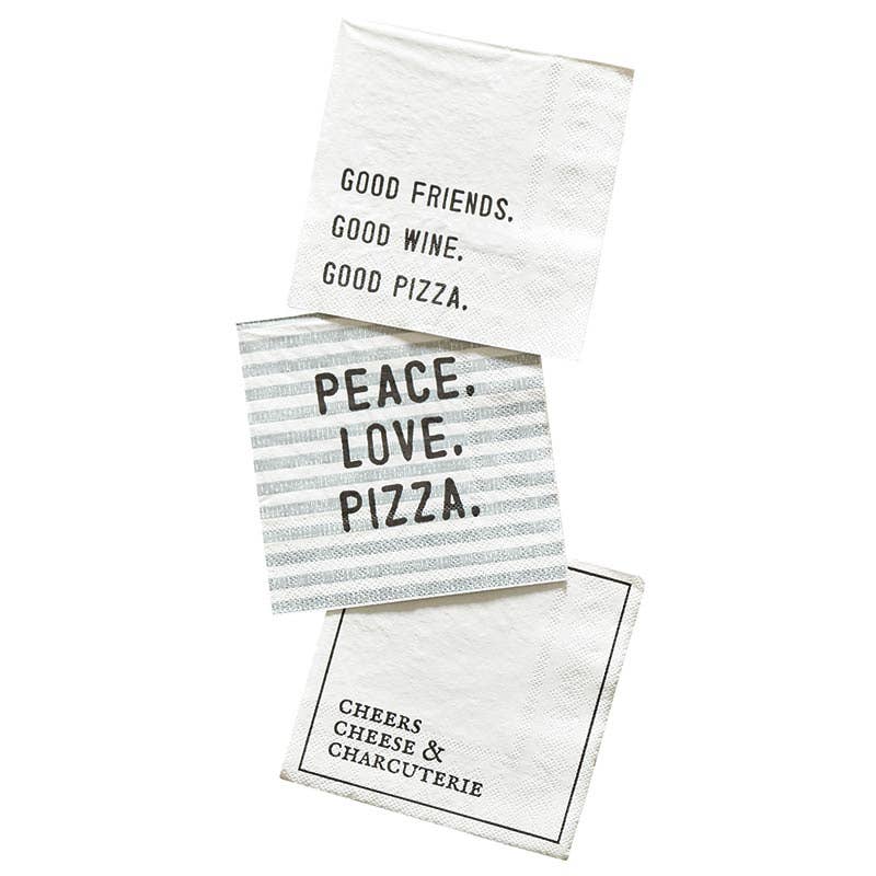 Cocktail Napkin - Good Friends, We Are Party People, Charcheurtie