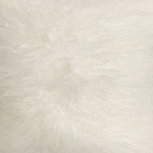 Natural White Tibetan Lamb Pillow