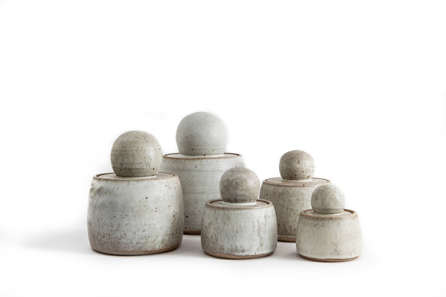Alabaster White Stash Jars