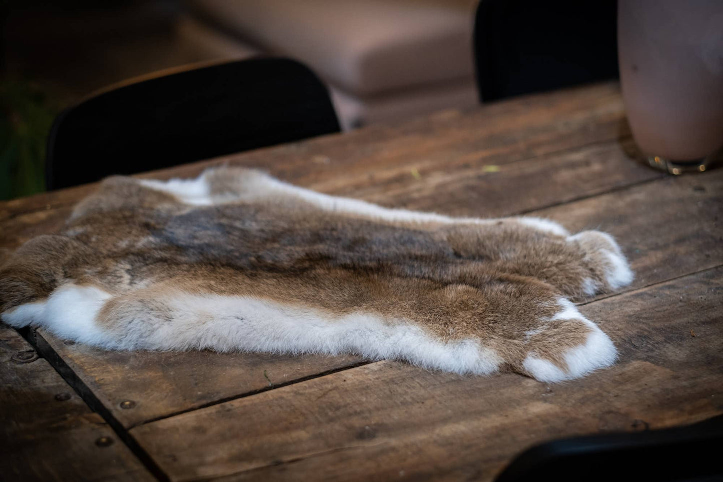 Rabbit Fur XL | Premium Extra-Soft Pelt | Natural Home Decor