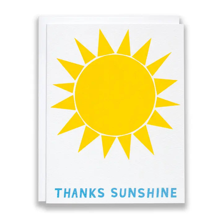 Thanks Sunshine Note Card