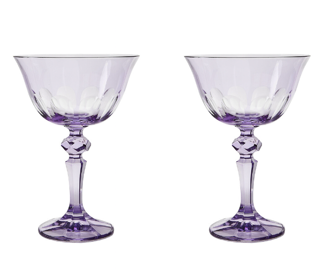 Rialto Glass Coupe set of 2