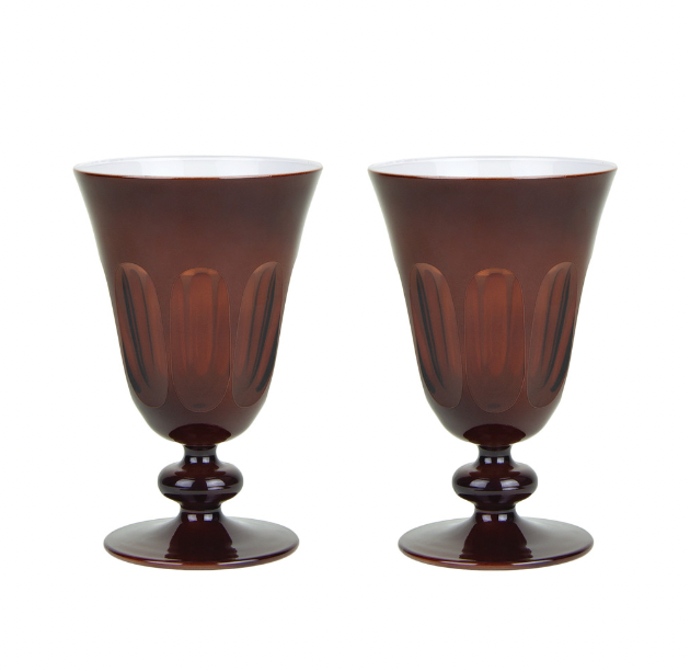 Rialto Glass Tulip set of 2