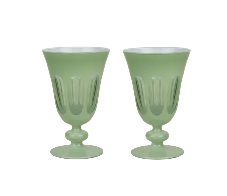 Rialto Glass Tulip set of 2