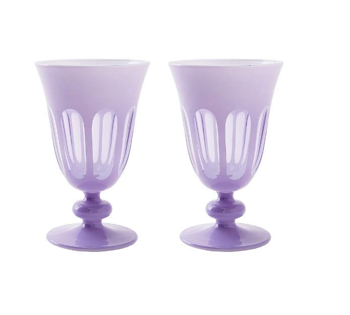 Rialto Glass Tulip set of 2