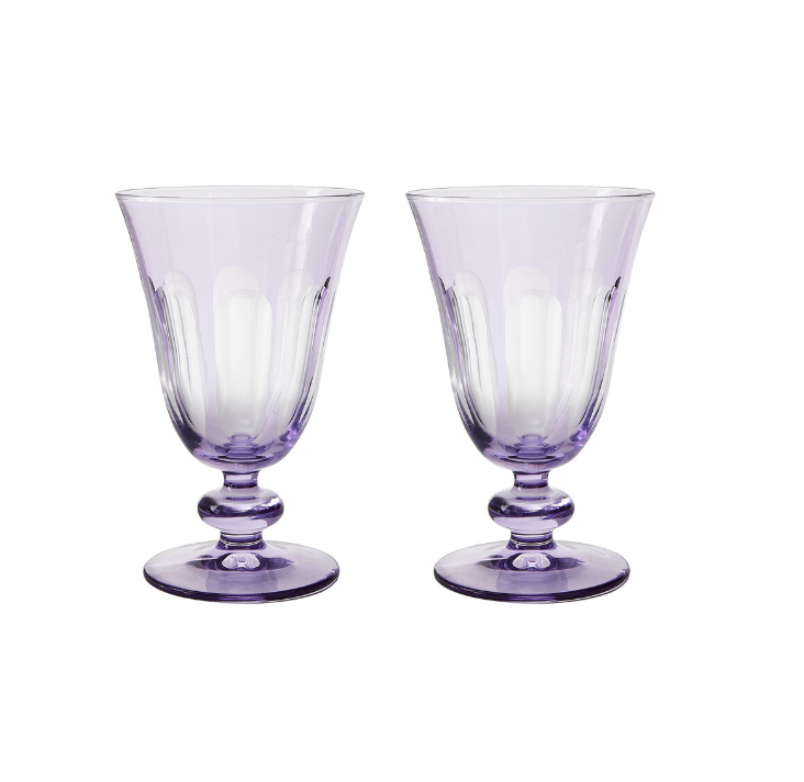 Rialto Glass Tulip set of 2