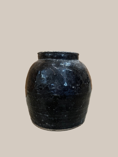 #19 Black Chinese Wine Jars
